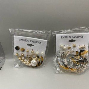 New 12 Pairs of Earrings  FREE SUNGLASSES